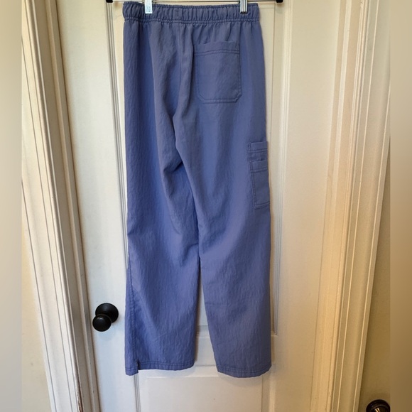 Spread Good Cheer Scrub Pants Light Blue Womens Size XS - Picture 5 of 7